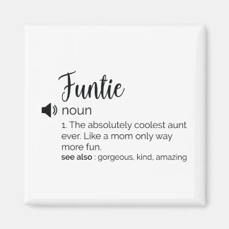 Funny Funtie Definition Magneet