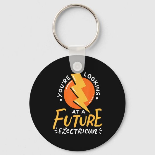 Funny Future Electrician Electrical Engineer  Sleutelhanger (Voorkant)
