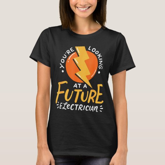 Funny Future Electrician Electrical Engineer  T-shirt (Voorkant)