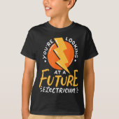 Funny Future Electrician Electrical Engineer  T-shirt (Voorkant)