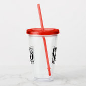 Funny Future Mad Scientist met Chemistry Beaker Acryl Drinkbeker (Links)