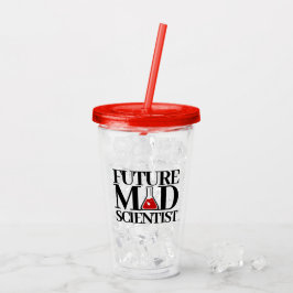 Funny Future Mad Scientist met Chemistry Beaker Acryl Drinkbeker