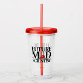 Funny Future Mad Scientist met Chemistry Beaker Acryl Drinkbeker (Voorkant)