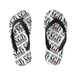 Funny Future Mad Scientist met Chemistry Beaker Kinder Teenslippers