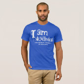 Funny Gag Gift I'm skydiving blue T-shirt (Voorkant volledig)
