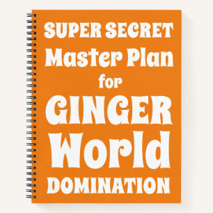 Funny Gag notebook voor gingers Redhead Notitieboek
