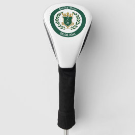 Funny "Game Over" Wedding Monogram Crest Classic Golfheadcover
