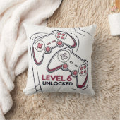 Funny Gamer 6th birthday Gift, Level 6th Unlocked Kussen (Deken)