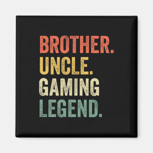 Funny Gamer Brother Uncle Gaming Legend  VI Magneet