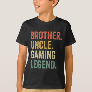 Funny Gamer Brother Uncle Gaming Legend VI T-shirt
