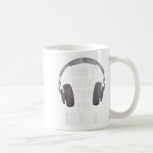 Funny Gamer Can't Hear You I'm Gaming Teens Boys G Koffiemok (Rechts)