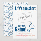 Funny Gamer Gift Kaart Holder (Voorkant / Achterkant)