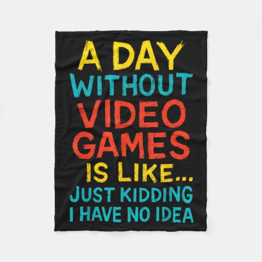 Funny Gamer Graphic Tee Men Boys Teens Video Gamin Fleece Deken (Voorkant)