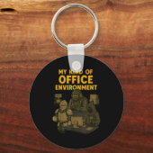 Funny Gamer Office Work Sarcasm Gamer Nerd Office  Sleutelhanger (Voorkant)