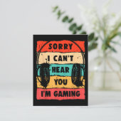 Funny Gamer Shirt voor Tiener Jongens Mannen Video Informatiekaartje (Staand voorkant)