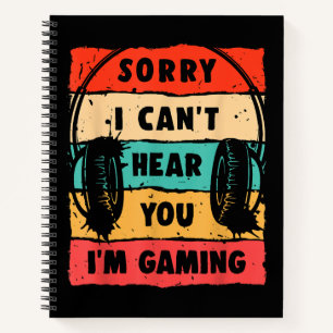 Funny Gamer Shirt voor Tiener Jongens Mannen Video Notitieboek