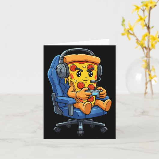 Funny Gamer Zza Gaming Video Game Enthusiast Boys  Kaart (Gele Bloem)