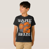 Funny Games On Second Grade Basketball First Day O T-shirt (Voorkant volledig)