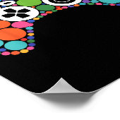 Funny Gaming Controller Polka Dot Video Gamers Dot Poster (Hoek)