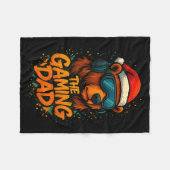Funny Gaming Dad Christmas Outfit Gamer Gift  Fleece Deken (Voorkant (Horizontaal))