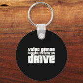Funny Gaming New Driver Video Game Driving Instruc Sleutelhanger (Voorkant)