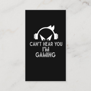 Funny Gaming verslavende Gamers Kind Headset Humor Visitekaartje