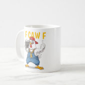 Funny Gangsta Chicken Mug F CAW F Hip Hop Style (Devant gauche)