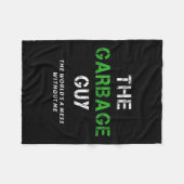 Funny Garbage Man Saying Trash Man Garbage Truck D Fleece Deken (Voorkant (Horizontaal))