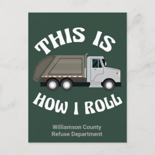 Funny Garbage Truck driver Dit is hoe ik roll Briefkaart