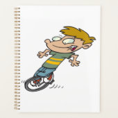 Funny Garçon équitation monocycle (Devant)