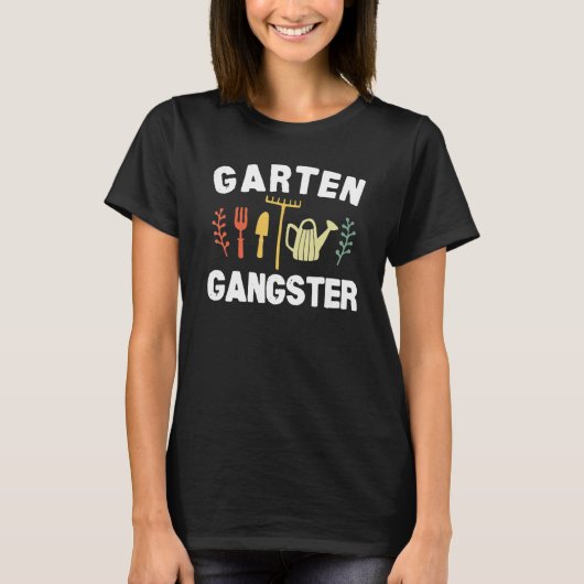 Funny Garden Gangster Gardening Gift Idea T-shirt (Voorkant)