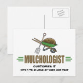 Funny Gardening Briefkaart (Voorkant / Achterkant)