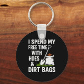 Funny Gardening I Spend My Free Time With Cute Ss Sleutelhanger (Voorkant)