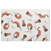 Funny garnalen stof (Fat Quarter)