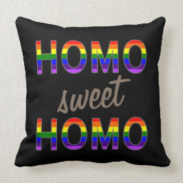 Funny Gay Homo Sweet Homo Kussen