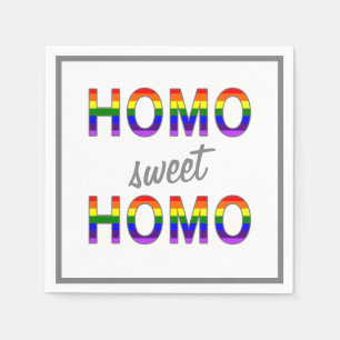 Funny Gay Homo Sweet Homo Servetten