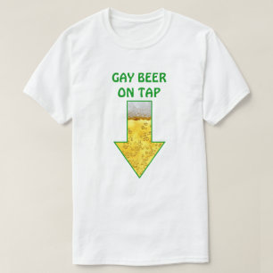 Funny Gay Joke Beer Party Club T-shirt