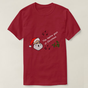 Funny Gay Kerstmis De 12 dagen kerst-LGBTQ T-shirt