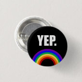 Funny Gay Pride Flag Pin back Button (Voorkant /achterkant)