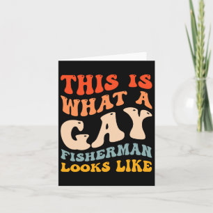 Funny Gay Pride Vist wat een homoseksuele visser e Kaart