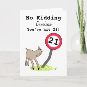 Funny geat 21e verjaardagskaart kaart
