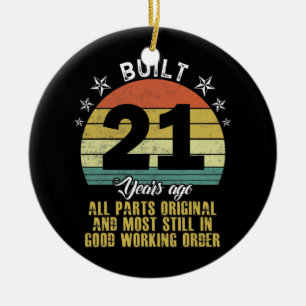 Funny gebouwd 21 jaar geleden Alle onderdelen Orig Keramisch Ornament