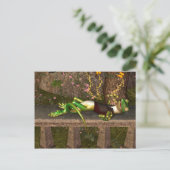 Funny gecko briefkaart (Staand voorkant)
