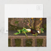 Funny gecko briefkaart (Voorkant / Achterkant)