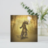 Funny gecko kaart (Staand voorkant)