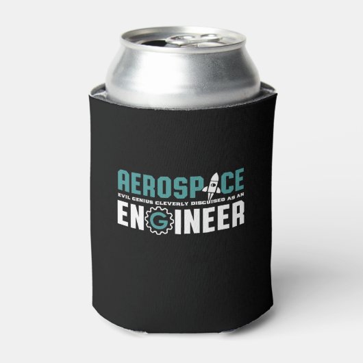 Funny Geek Engineer Aerospace Engineering Major Blikjeskoeler (Blikje Voorkant)
