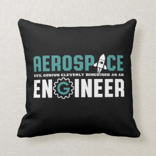 Funny Geek Engineer Aerospace Engineering Major Kussen