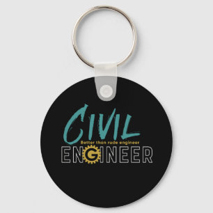 Funny Geek Engineer Civil Engineering student Sleutelhanger