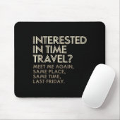 Funny Geek Gift Time Travel Paradox Muismat (Met muis)
