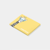 Funny Geek Giraffe Yellow Post-it Notes (Incliné)